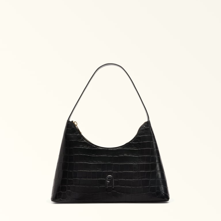 Наплечная сумка женская Furla DIAMANTE S, черный сумка furla diamante s shoulder