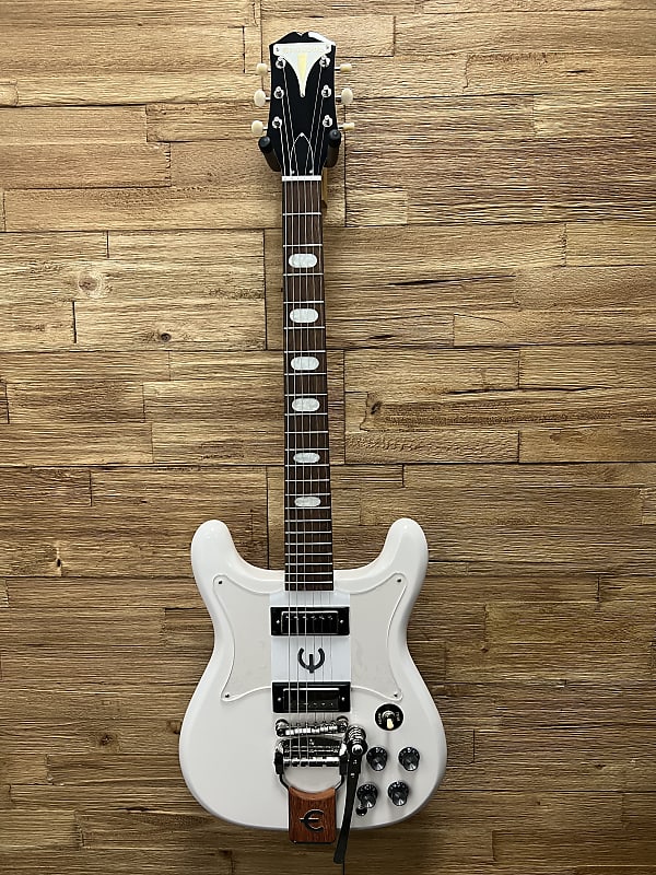 Электрогитара Epiphone Crestwood Custom Tremotone Electric Guitar - Polaris White. 6lbs 10oz. New!