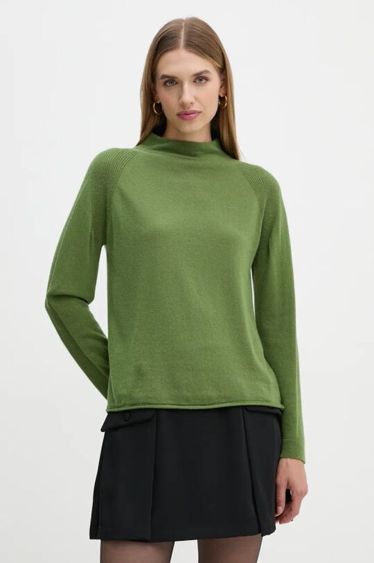 

Свитер из смесовой шерсти United Colors of Benetton, зеленый