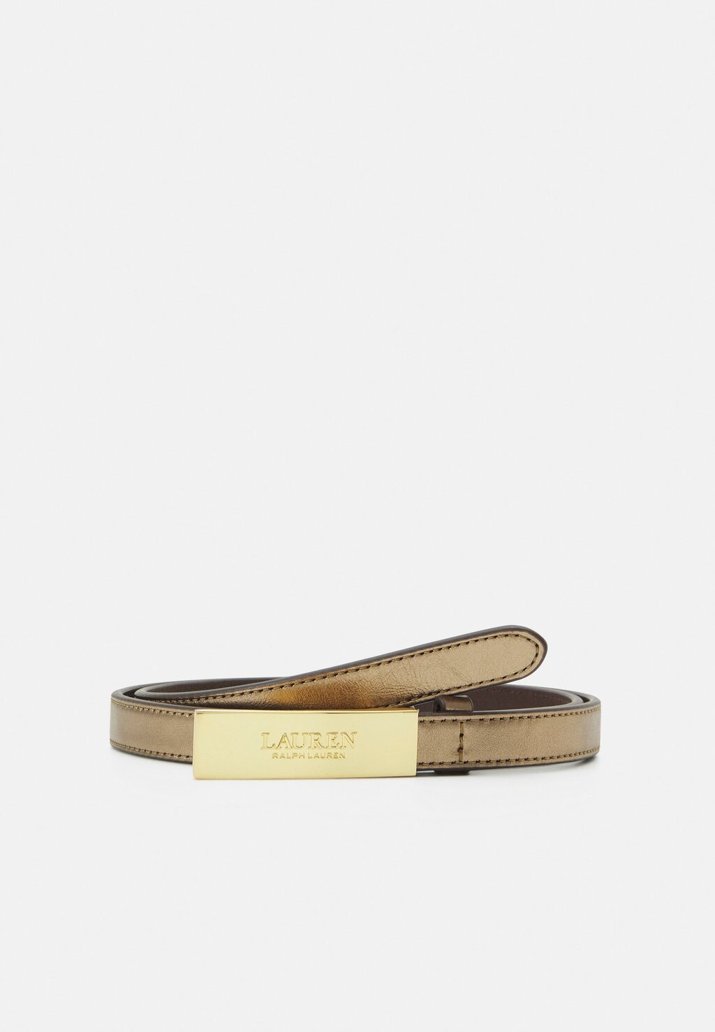 

Ремень Lauren Ralph Lauren NEW BELT SKINNY, состаренное золото