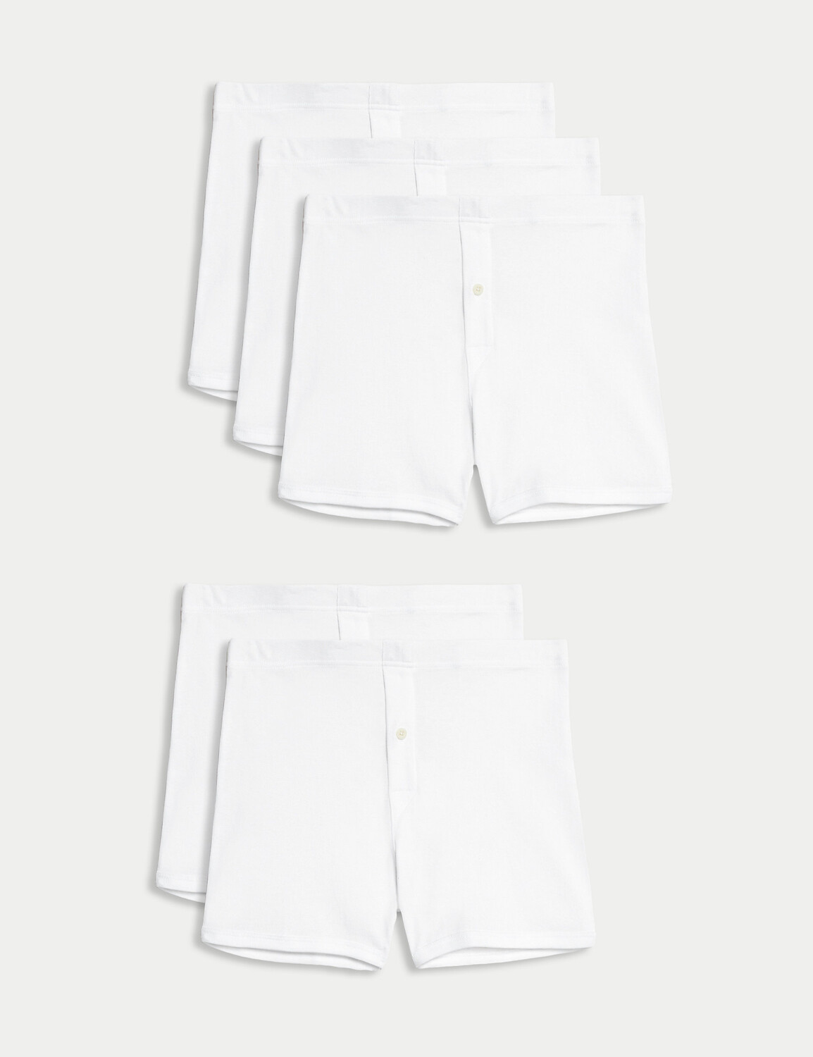 

5 шт. плавок из чистого хлопка Marks & Spencer, белый