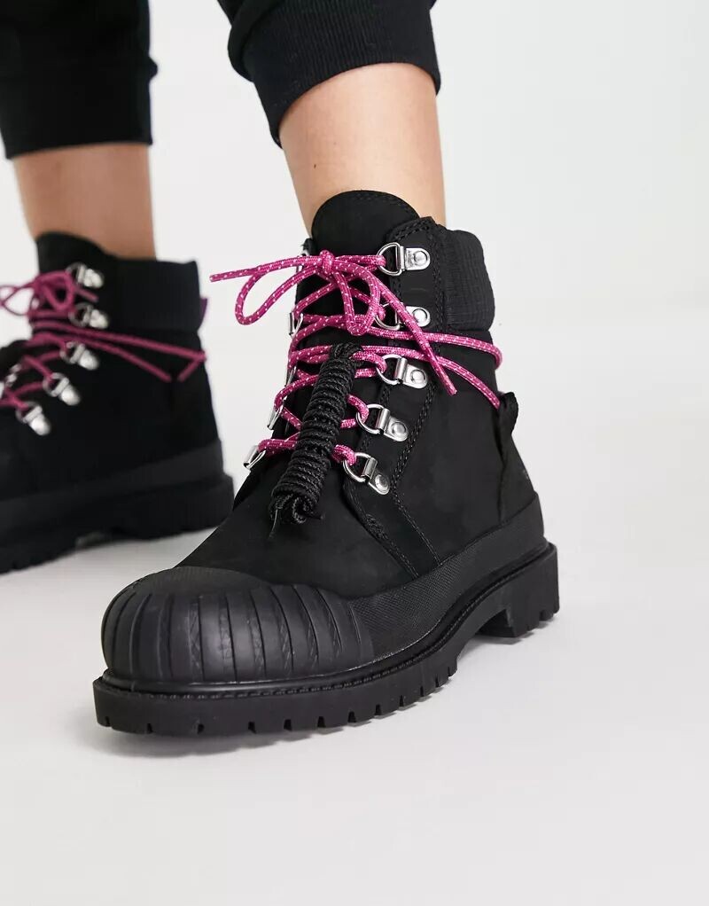 

Черные ботинки с резиновым носком Timberland Heritage