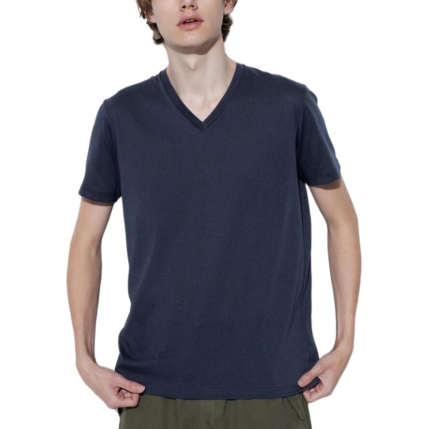 

Футболка унисекс темно-синяя Uniqlo, темно-синий