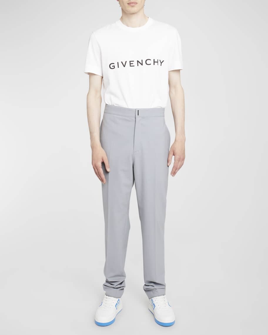 

Мужские облегающие шерстяные брюки стрейч Givenchy, Серый