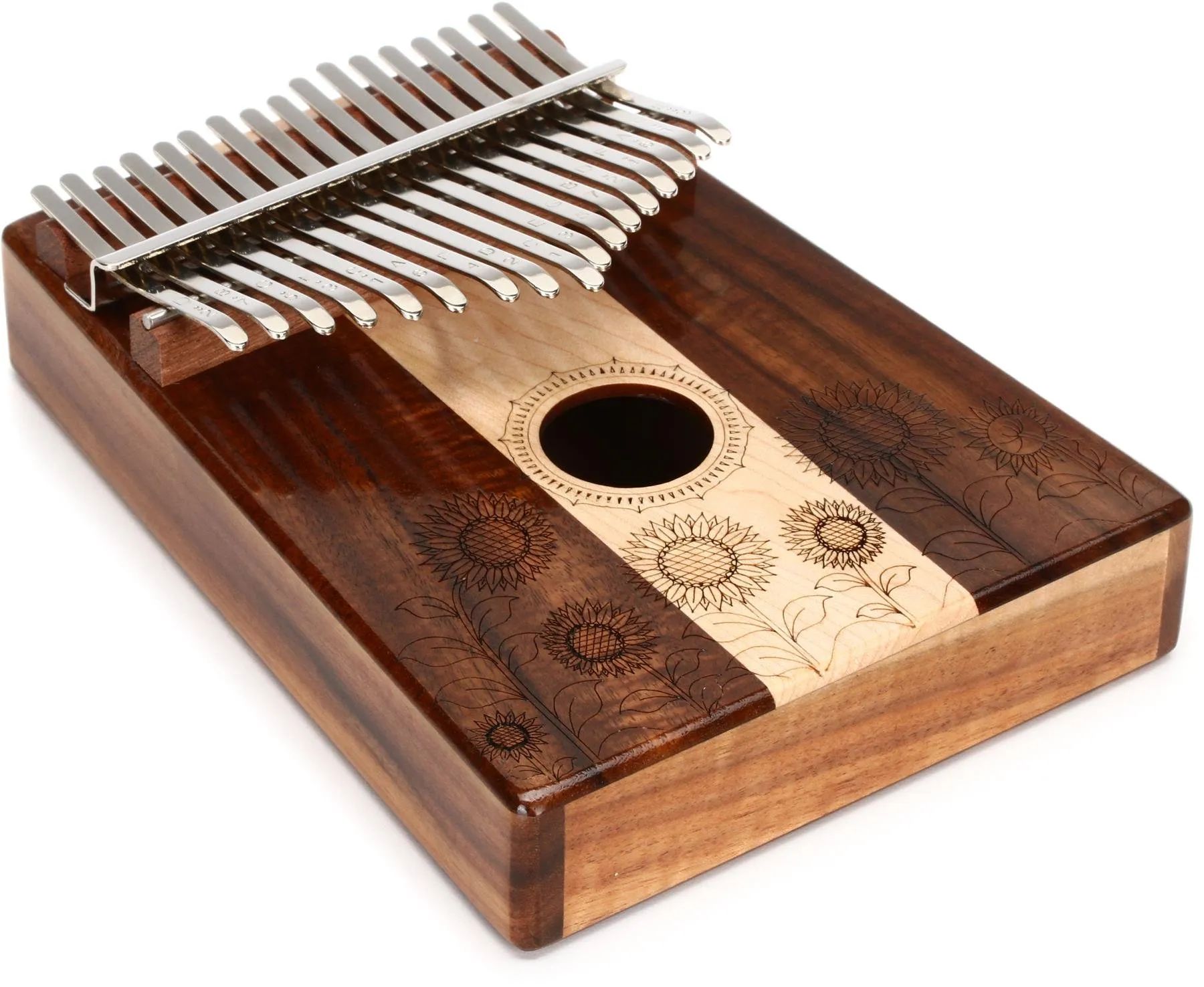 Калимба фото инструмента Meinl Sonic Energy Sound Hole Kalimba - 17 нот - клен и акация - заказать из-за 