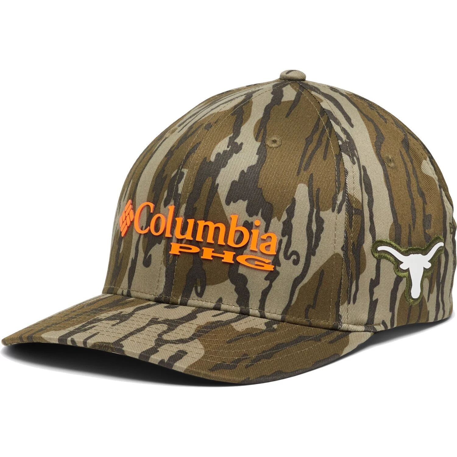 

Мужская кепка Columbia Mossy Oak Camo Texas Longhorns Bottomland Flex Hat