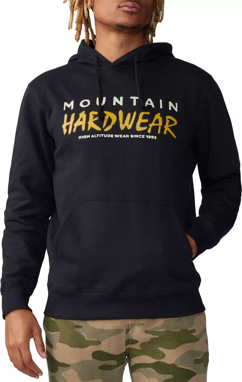 Мужской пуловер с капюшоном и логотипом Mountain Hardwear MWH, черный