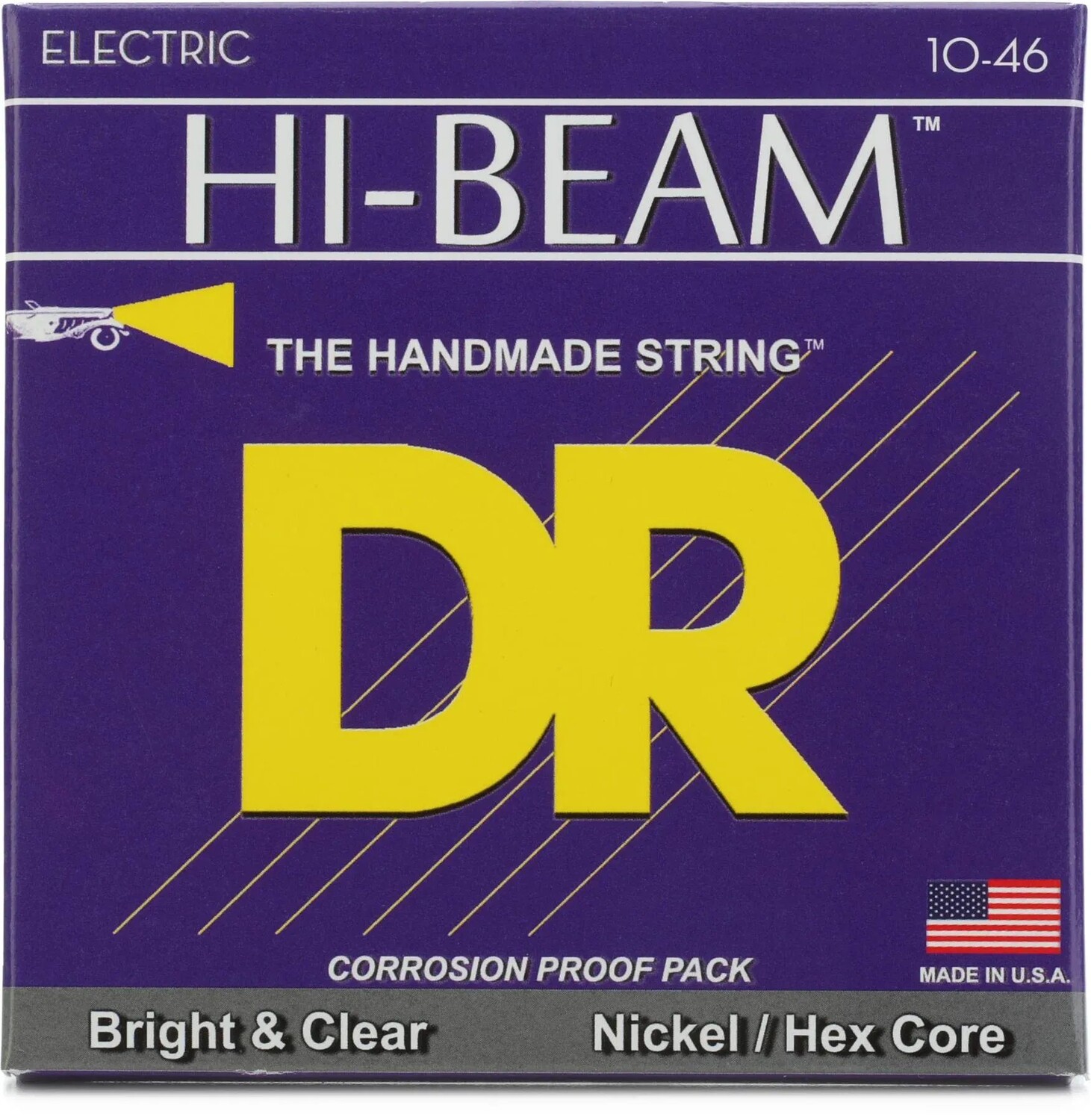 

DR Strings MTR-10 Hi-Beam никелированные электрические струны — .010-.046, средний размер