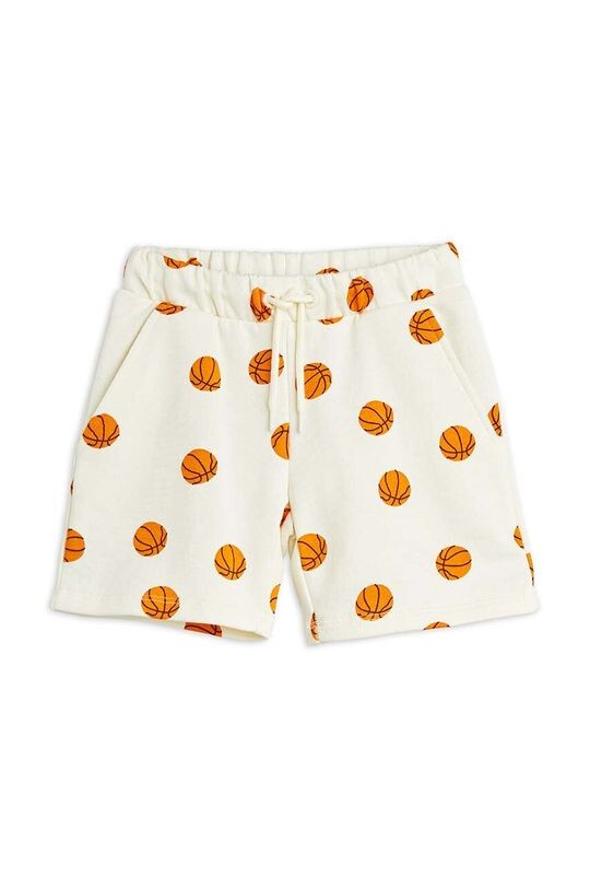 

Mini Rodini Детские хлопковые шорты Баскетбол, белый
