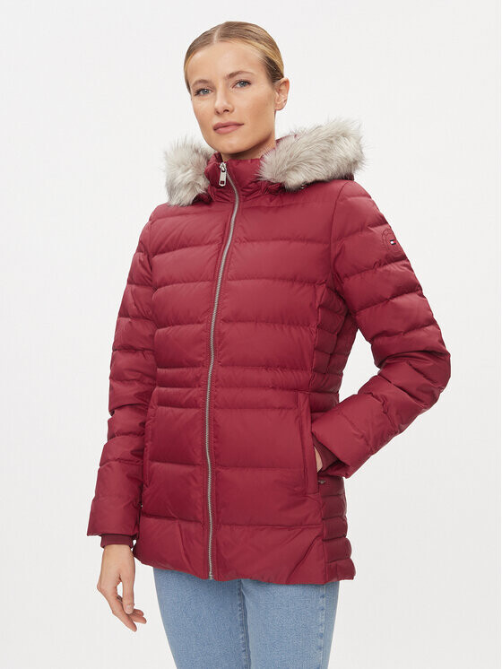 

Пуховик стандартного кроя Tommy Hilfiger, красный