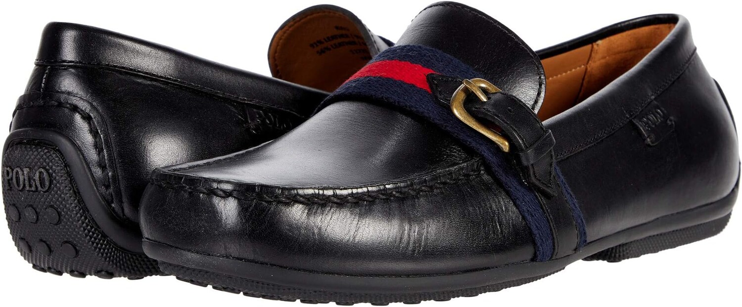

Лоферы Riali Loafer Polo Ralph Lauren, цвет Black Heavyweight Smooth Leather