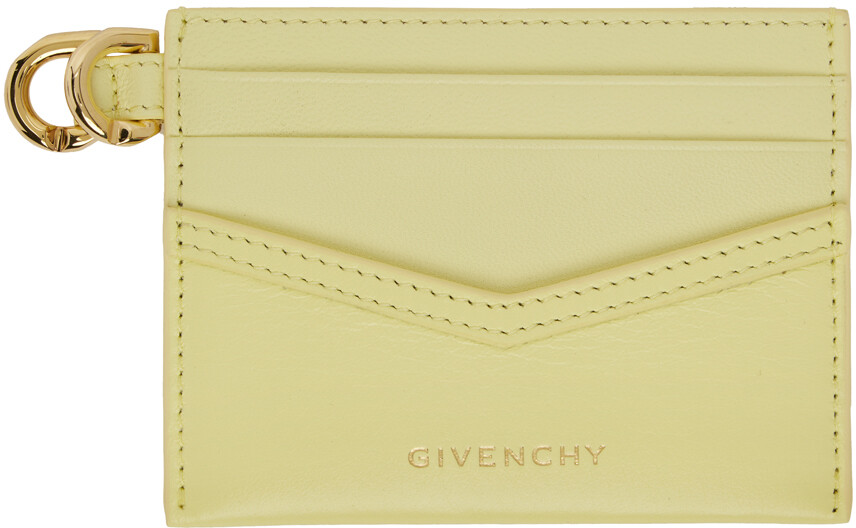 

Желтый кожаный визитница Voyou Givenchy