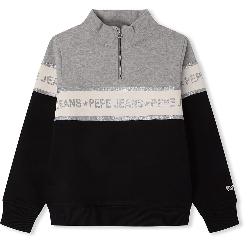 

Толстовка Pepe Jeans Ethel Half Zip, черный