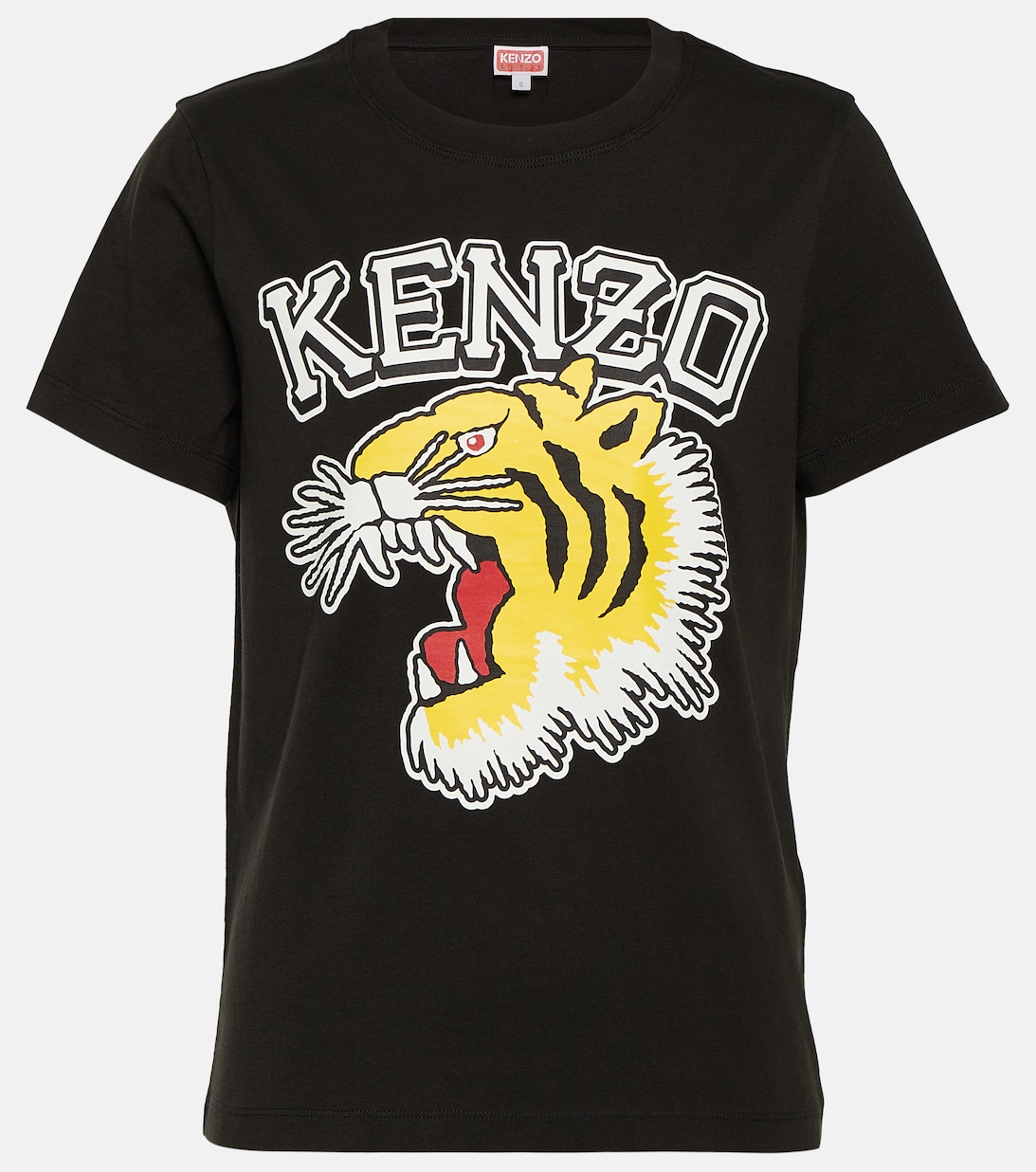 

Футболка Varsity Jungle из хлопка KENZO, черный