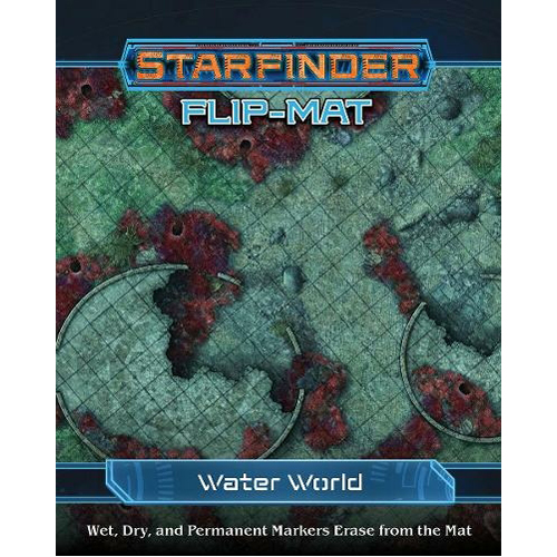 Игровое поле Starfinder Flip-Mat: Water World Paizo Publishing hobby world starfinder настольная ролевая игра игровое поле открытый космос