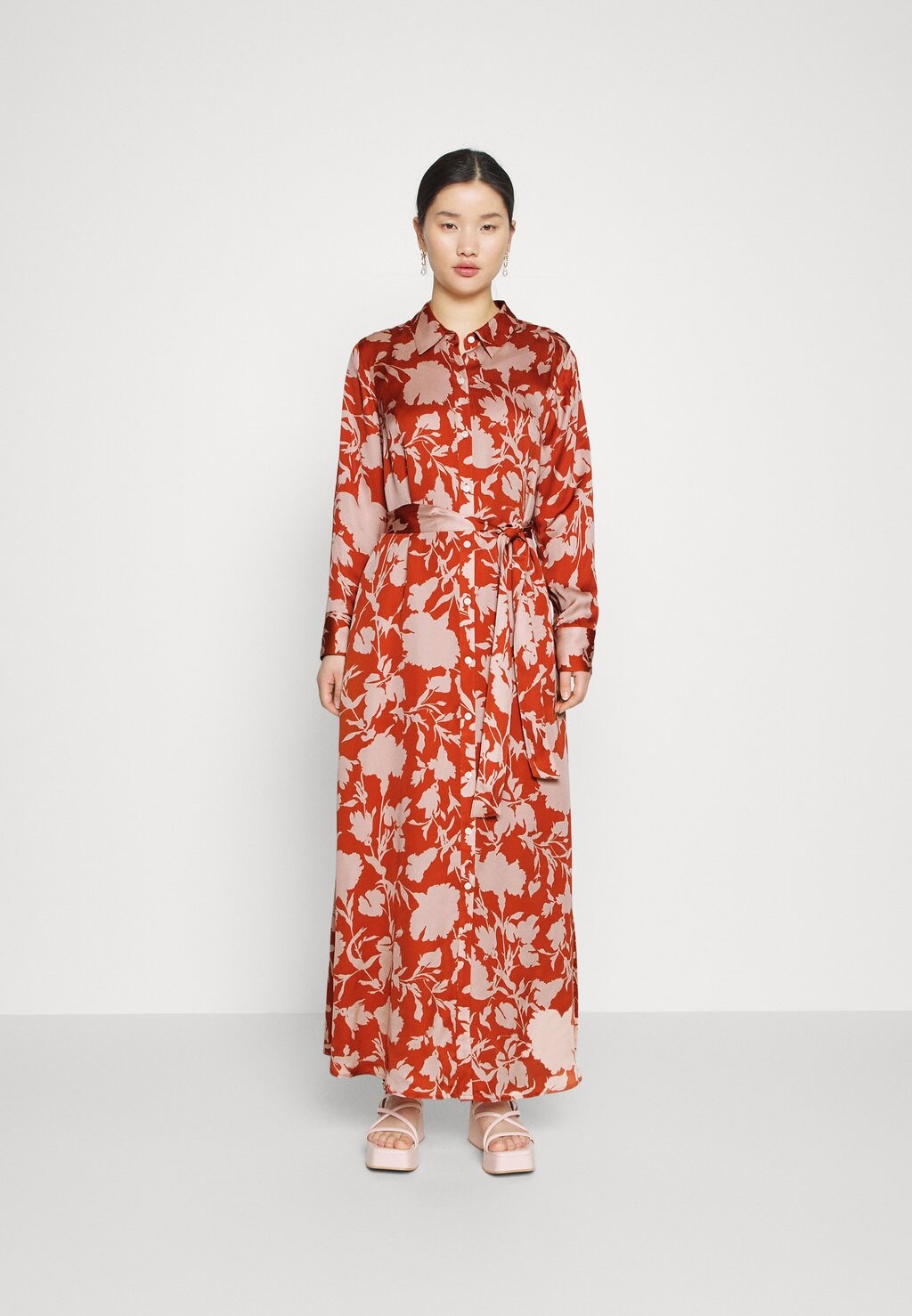 

Длинное платье Banana Republic Petite, красный