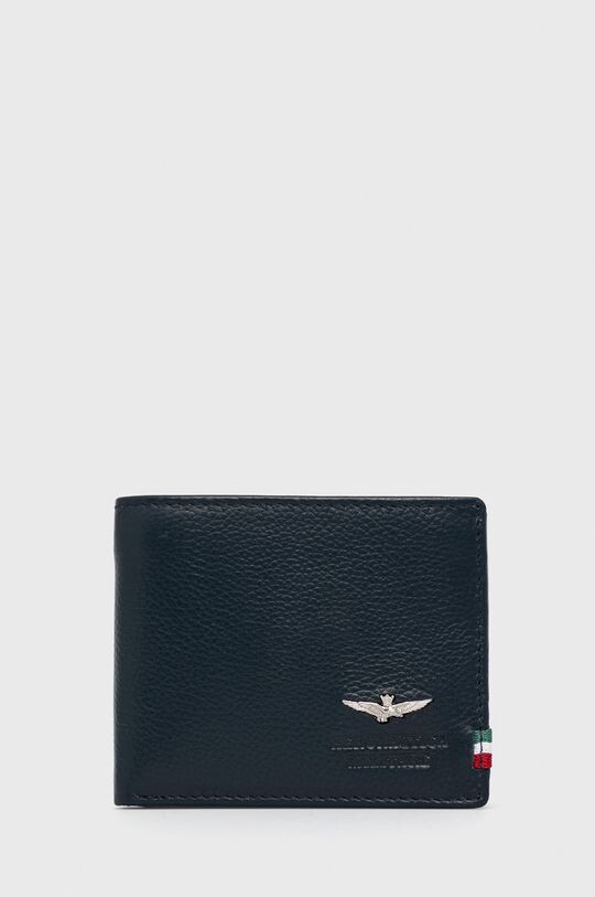 

Кожаный кошелек Aeronautica Militare, темно-синий