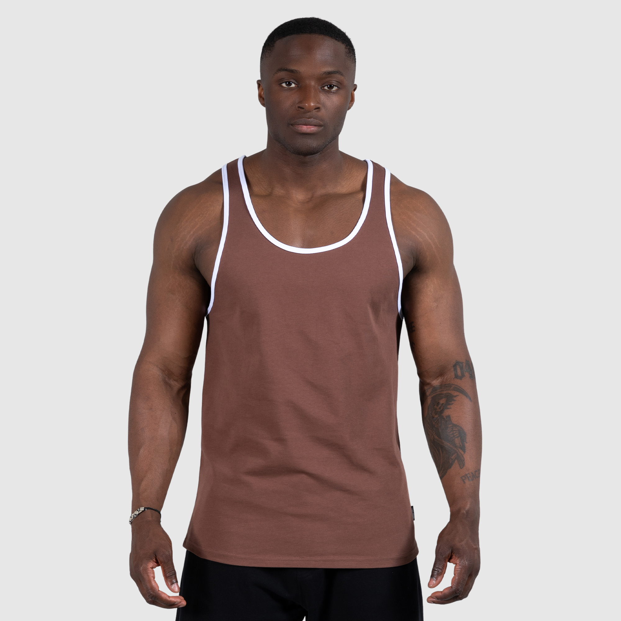 

Рубашка SMILODOX Tank Top Joe, коричневый