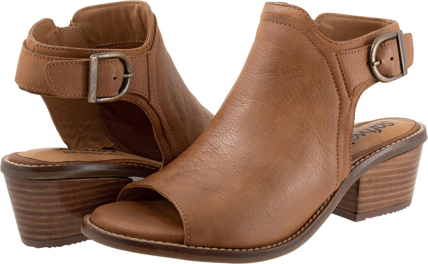 

Босоножки Novara SoftWalk, цвет Luggage Nubuck