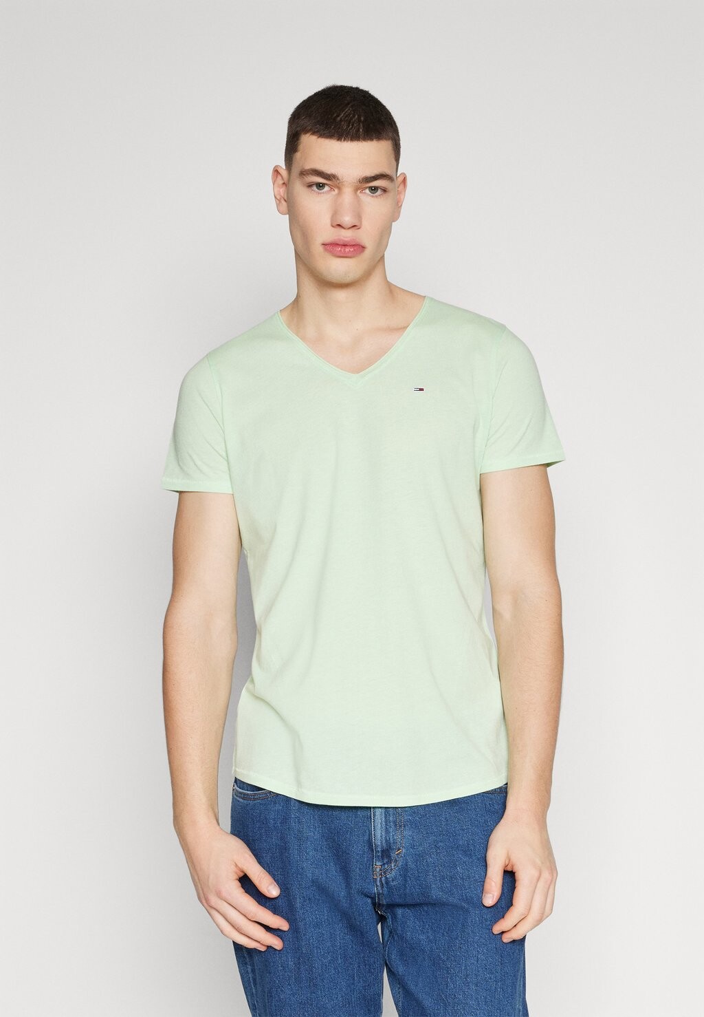 

Базовая футболка JASPER Tommy Jeans, светло-зеленый
