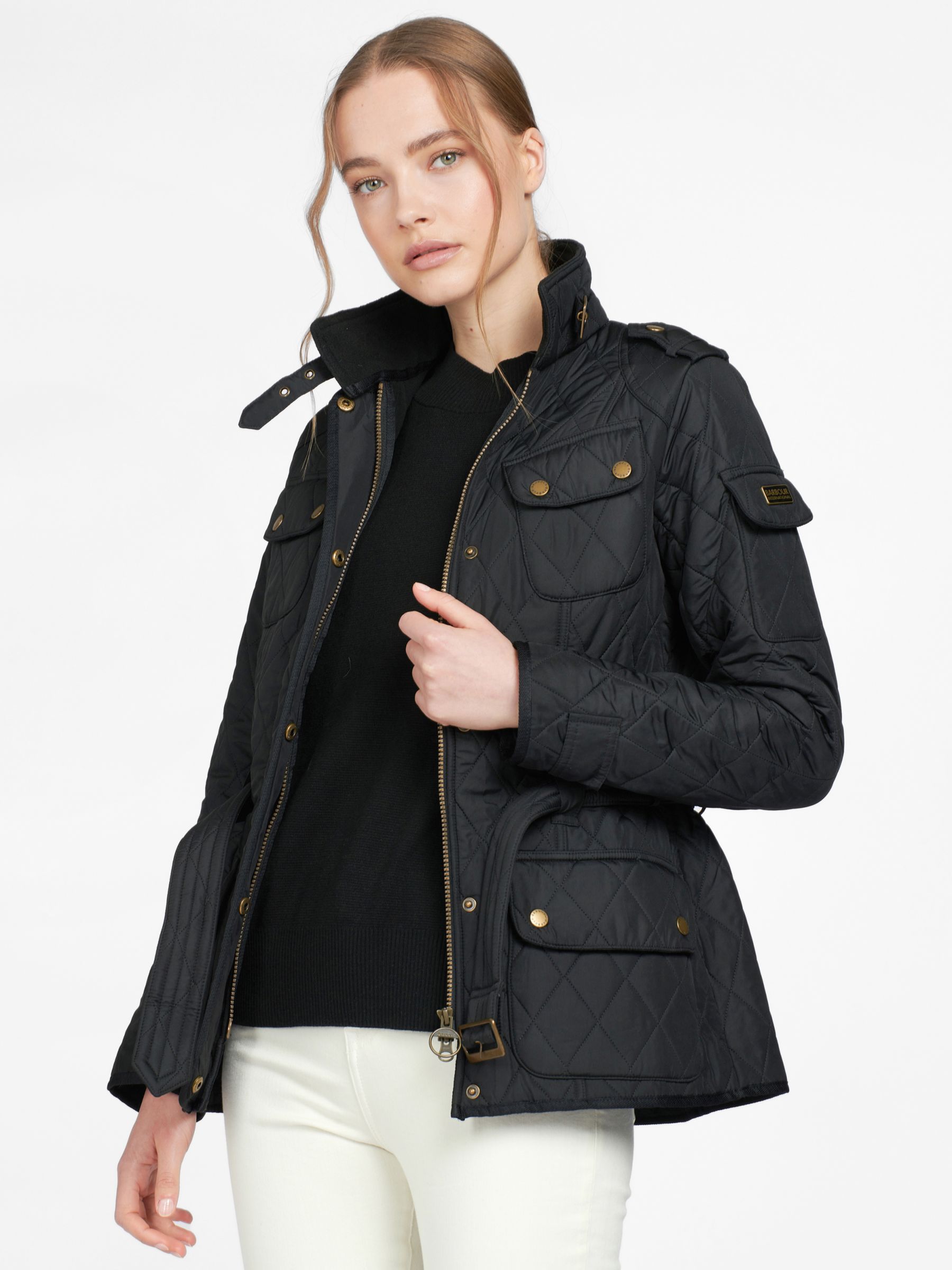 

Стеганая куртка Barbour International Tourer Polar, черная