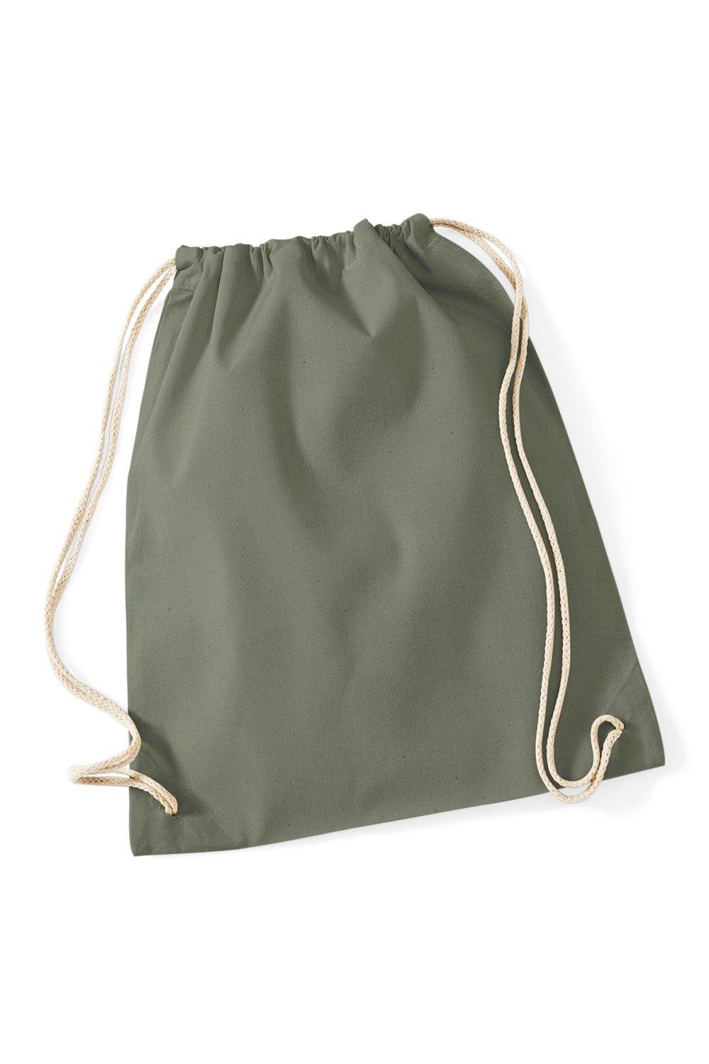 цена Хлопковая сумка Gymsac - 12 литров (2 шт. в упаковке) Westford Mill, зеленый