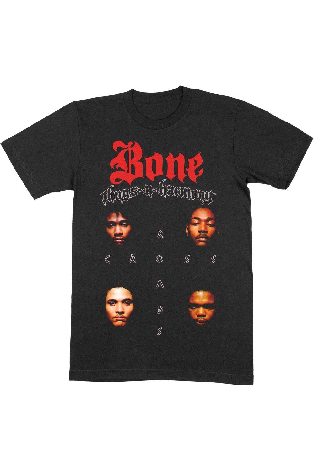 bone thugs n harmony thug world order Хлопковая футболка Crossroads Bone Thugs N Harmony, черный