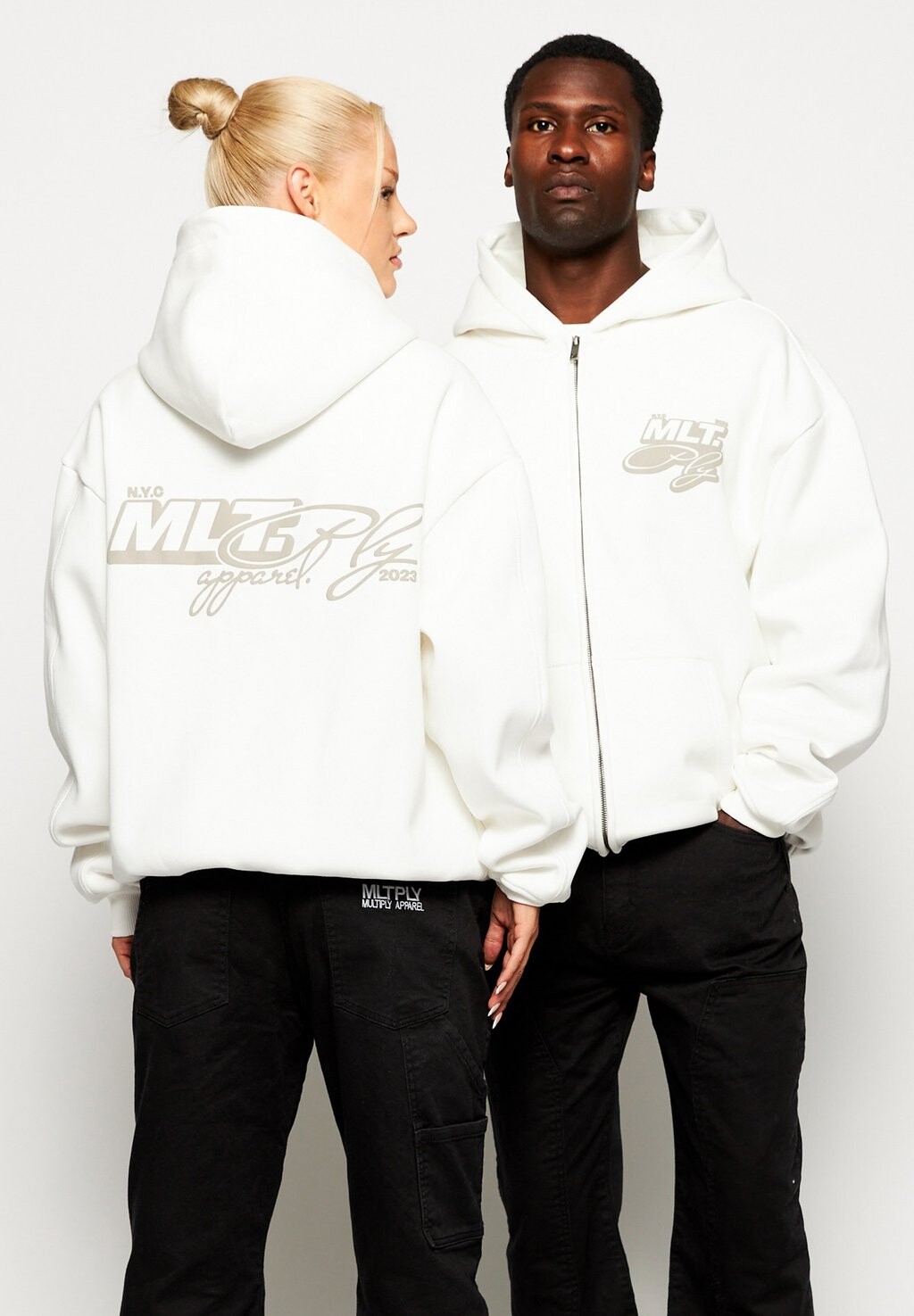 

Толстовка на молнии Nyc Multiply Apparel, цвет snow white