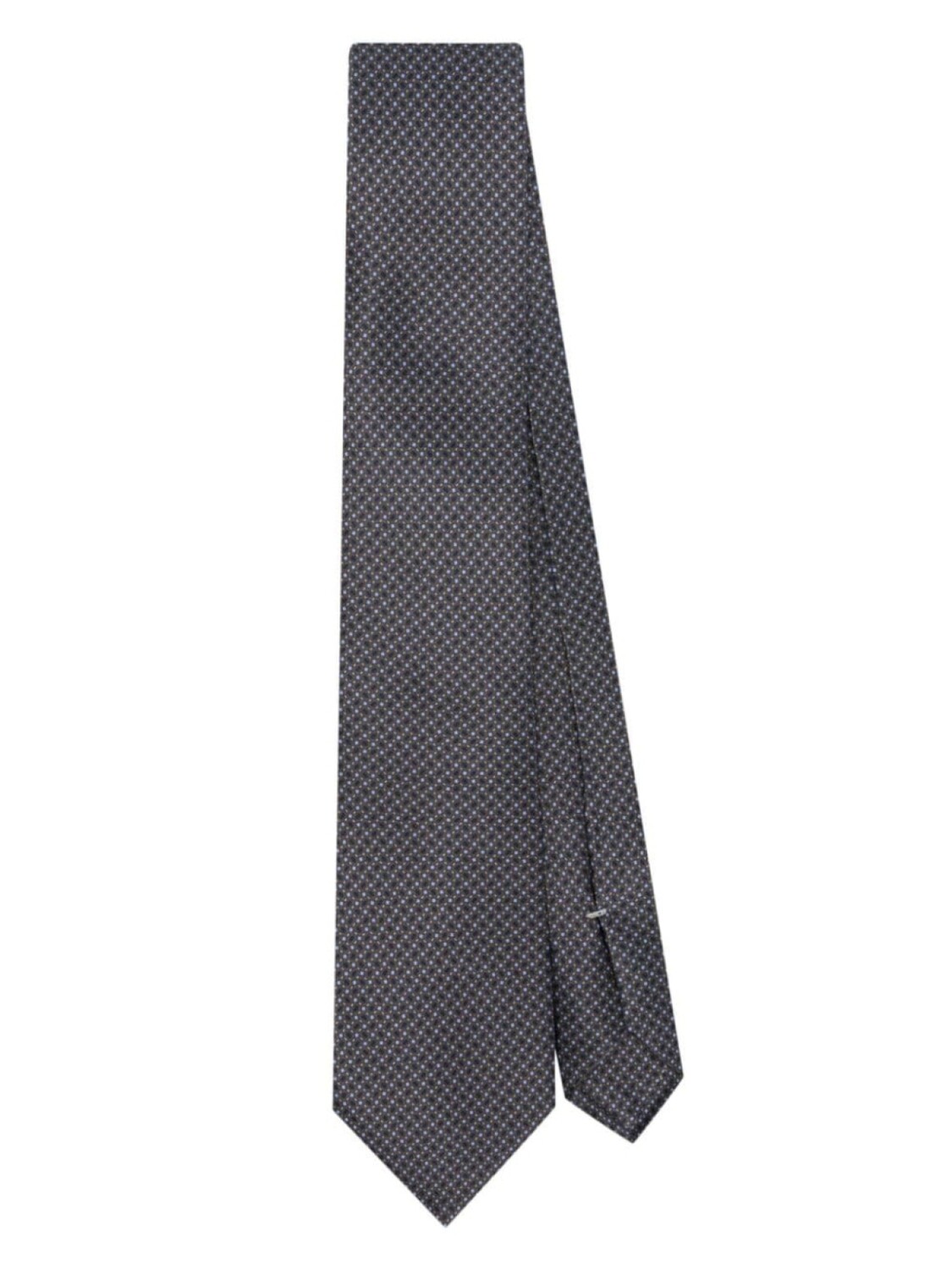 

Canali шелковый галстук с геометричным узором, синий