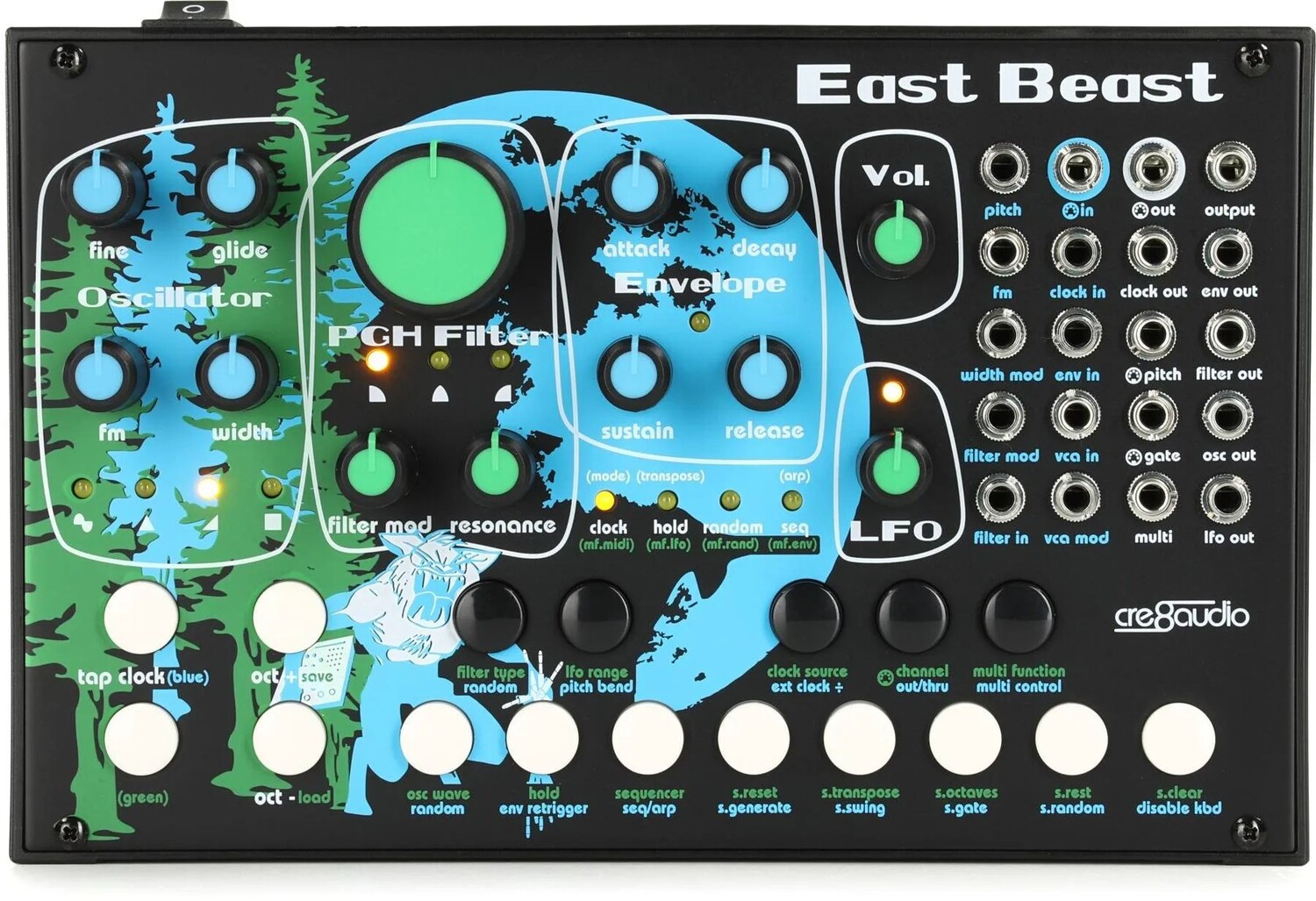 

Cre8audio East Beast Полумодульный аналоговый синтезатор