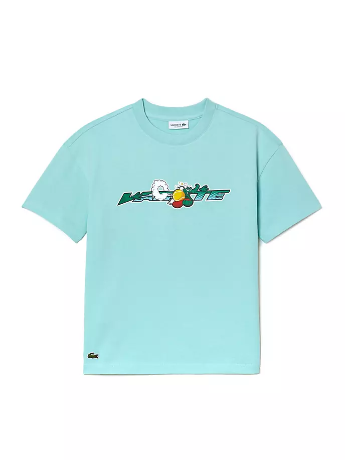 

Футболка с круглым вырезом и логотипом Little Kid's для детей Lacoste, мультиколор