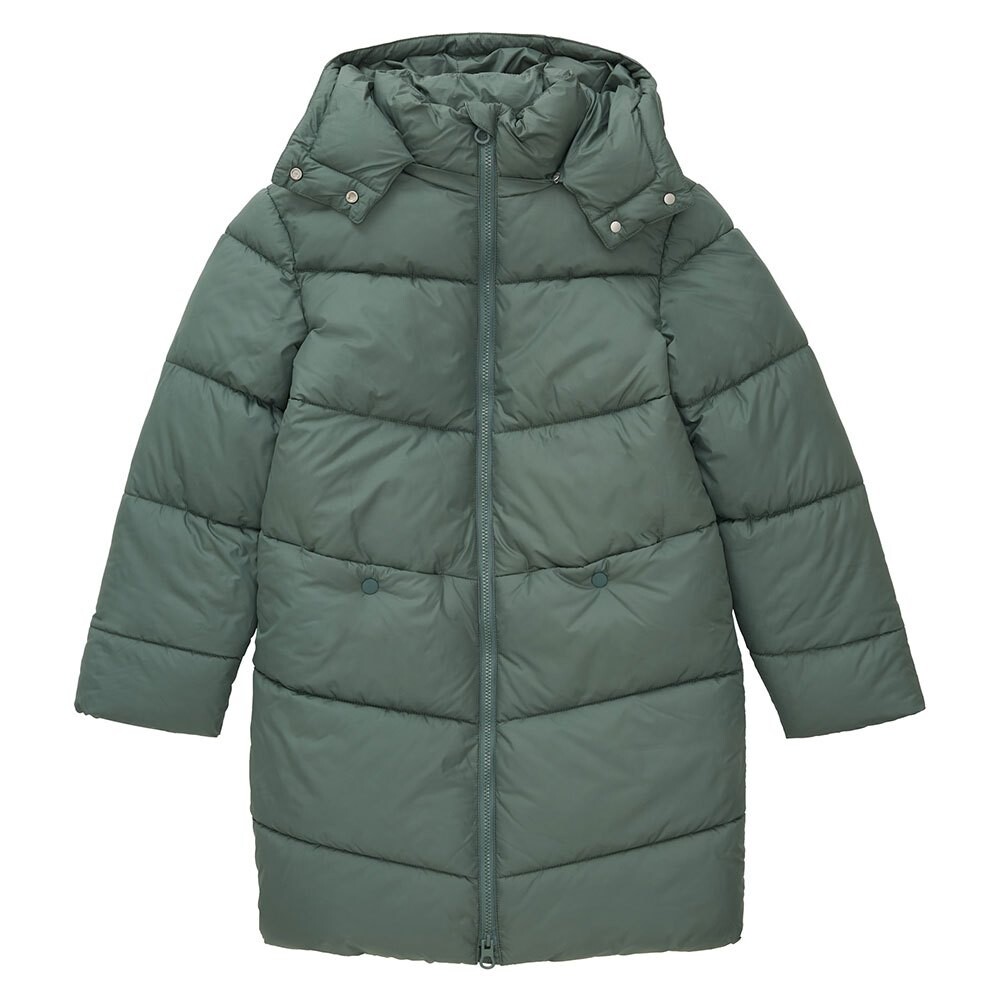 

Пальто Tom Tailor 1038496 Long Puffer, зеленый