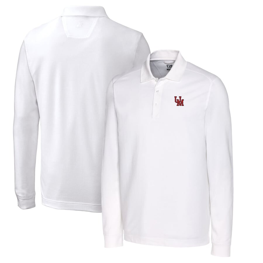 

Поло с длинным рукавом Cutter & Buck Ole Miss Rebels, белый