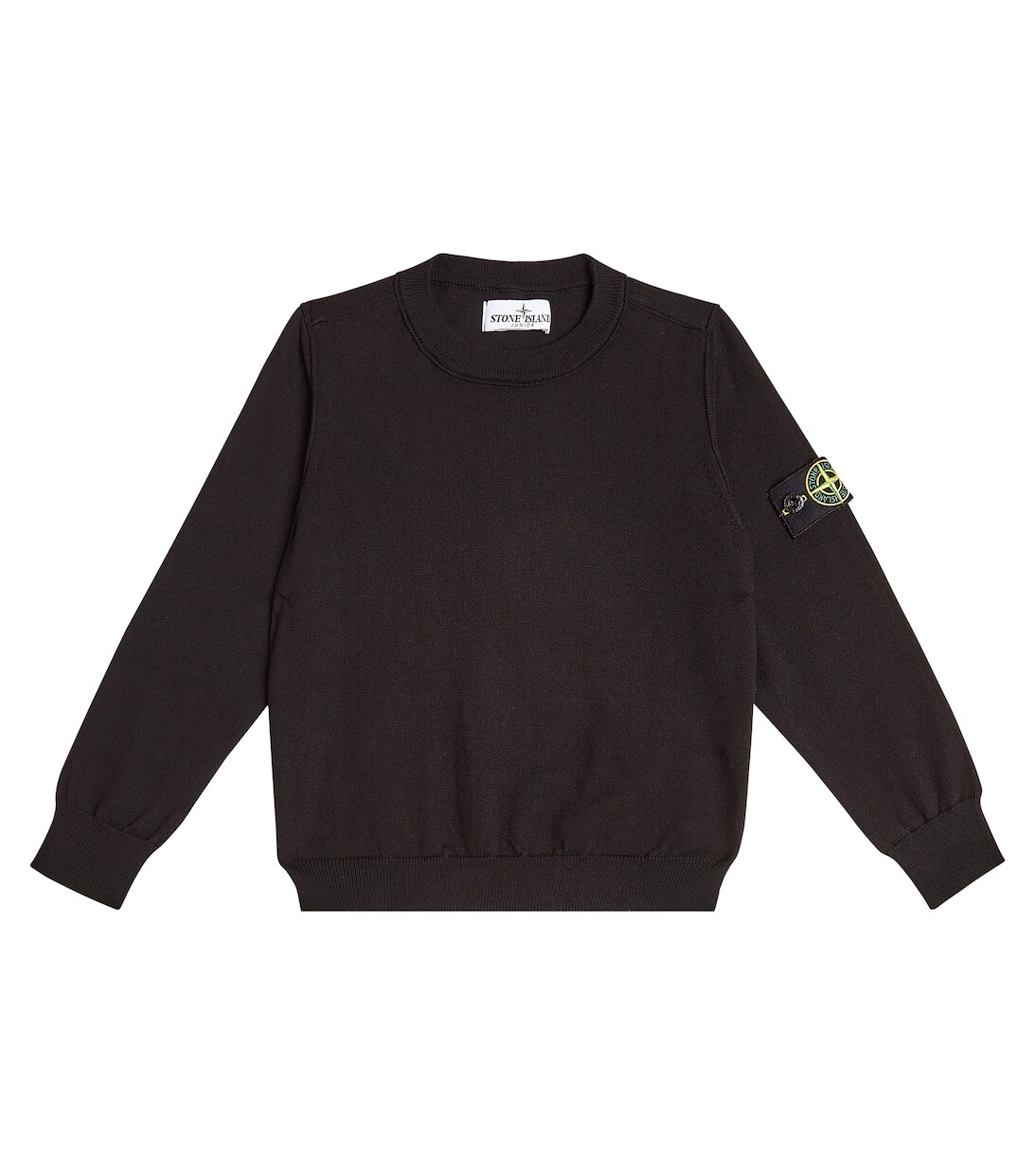 

Толстовка с логотипом Stone Island Junior, черный
