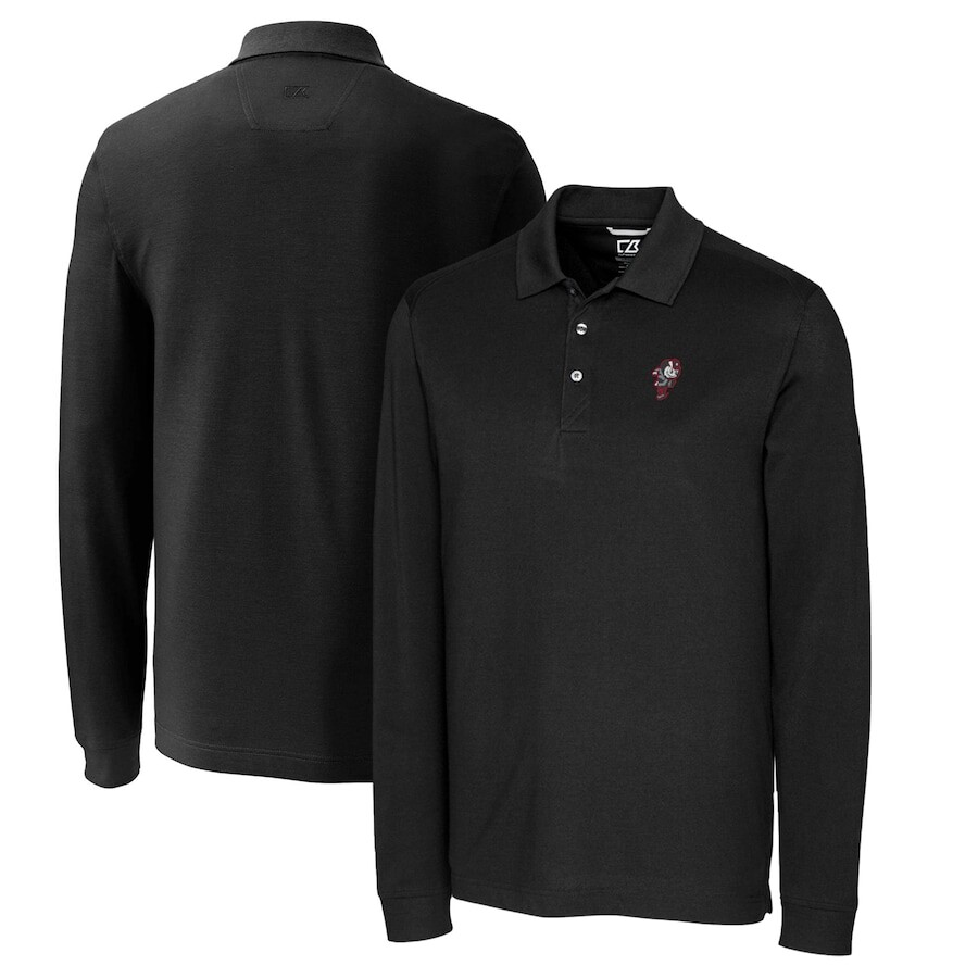 

Поло с длинным рукавом Cutter & Buck Ohio State Buckeyes, черный