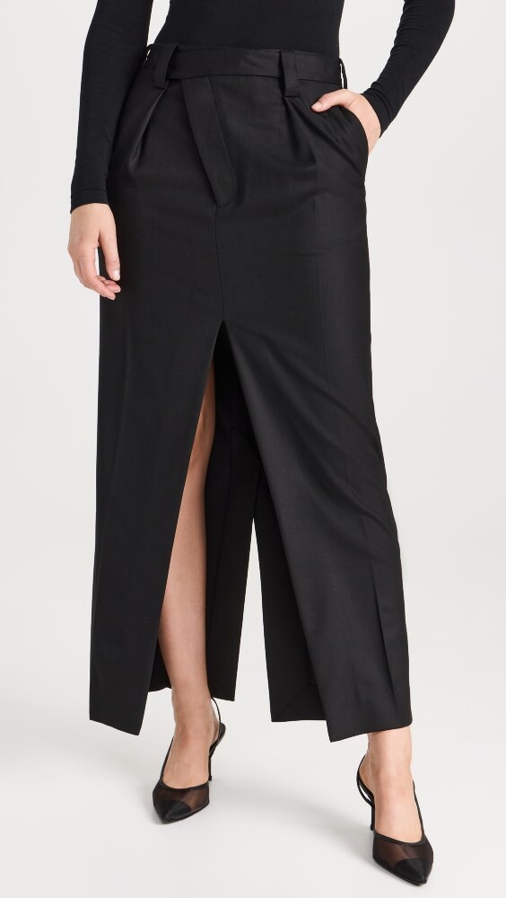 

Юбка Victoria Beckham Wrap Front Tailored, черный
