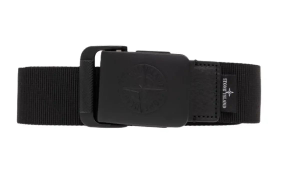 

Ремень мужской Stone Island с пряжкой, черный