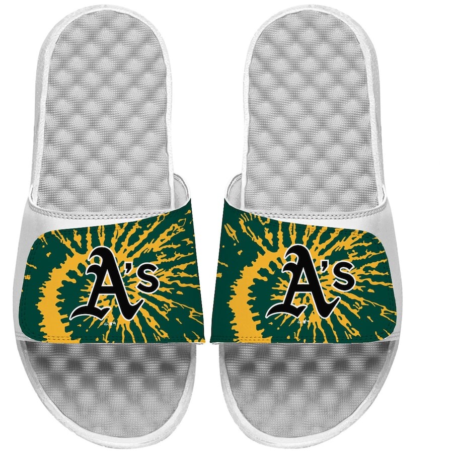 

Шлепанцы ISlide Oakland Athletics, белый