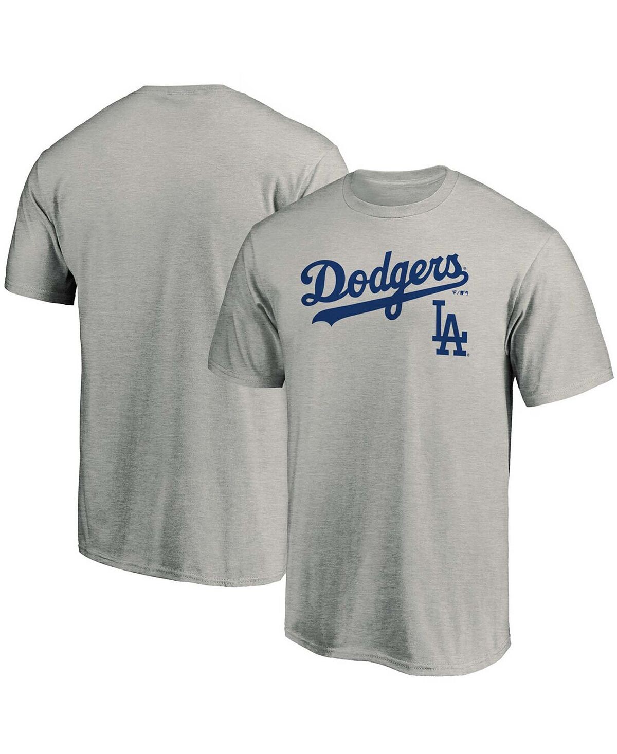 

Мужская серая футболка с логотипом Los Angeles Dodgers Team Fanatics