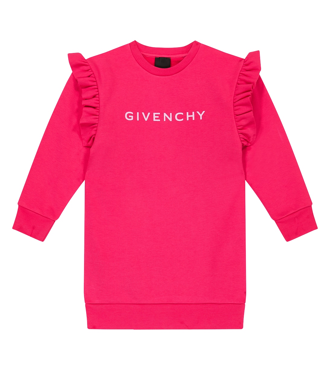 Платье из смесового хлопка Givenchy Kids, розовый