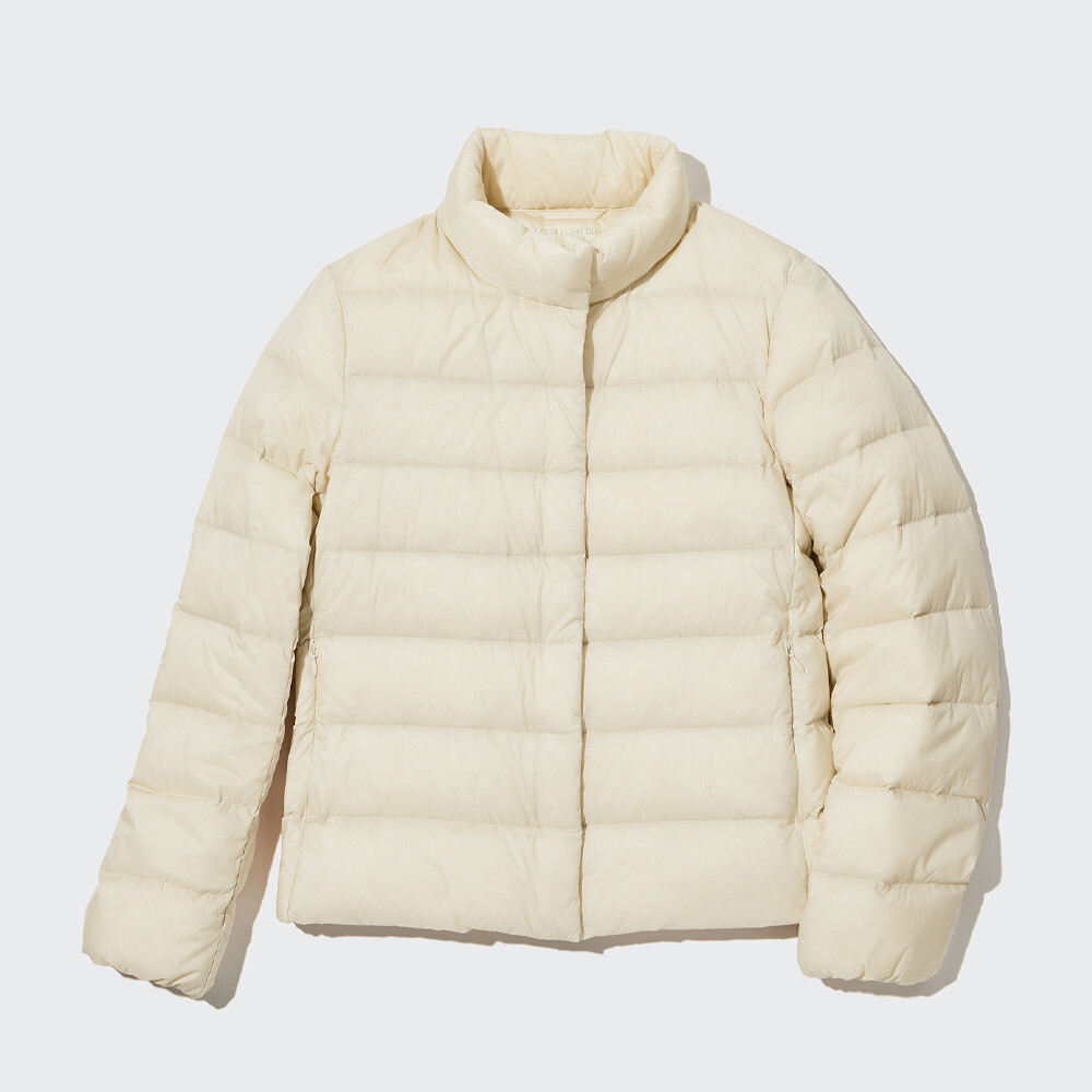 

Пуховик Uniqlo легкий премиум-класса, светло-бежевый