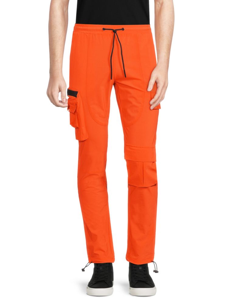 Однотонные брюки на шнурке American Stitch, оранжевый