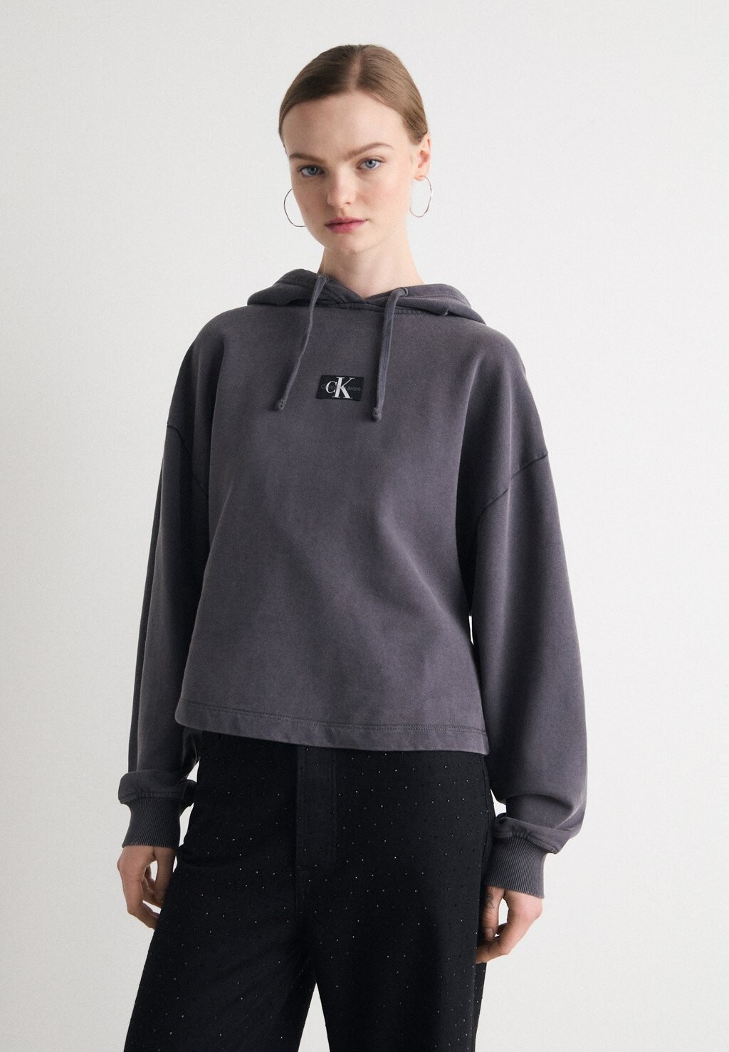 

Толстовка WASHED LABEL HOODIE Calvin Klein Jeans, черный