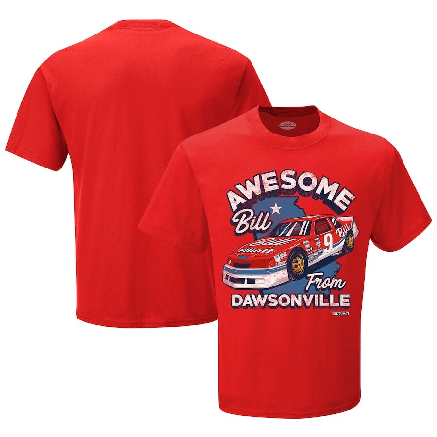 

Футболка с коротким рукавом Checkered Flag Sports Bill Elliott, красный