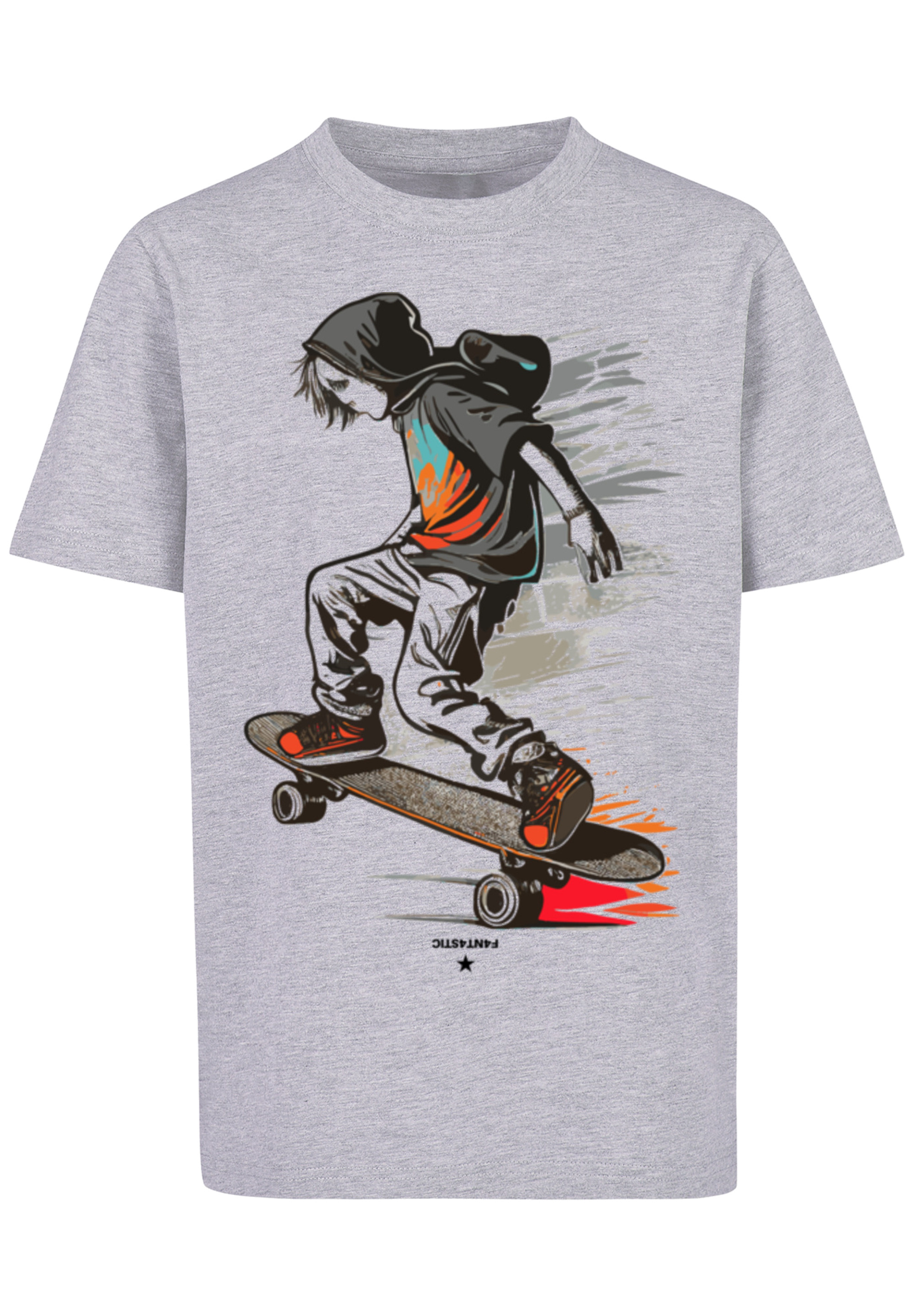 Футболка F4NT4STIC Skateboarder, цвет grau meliert