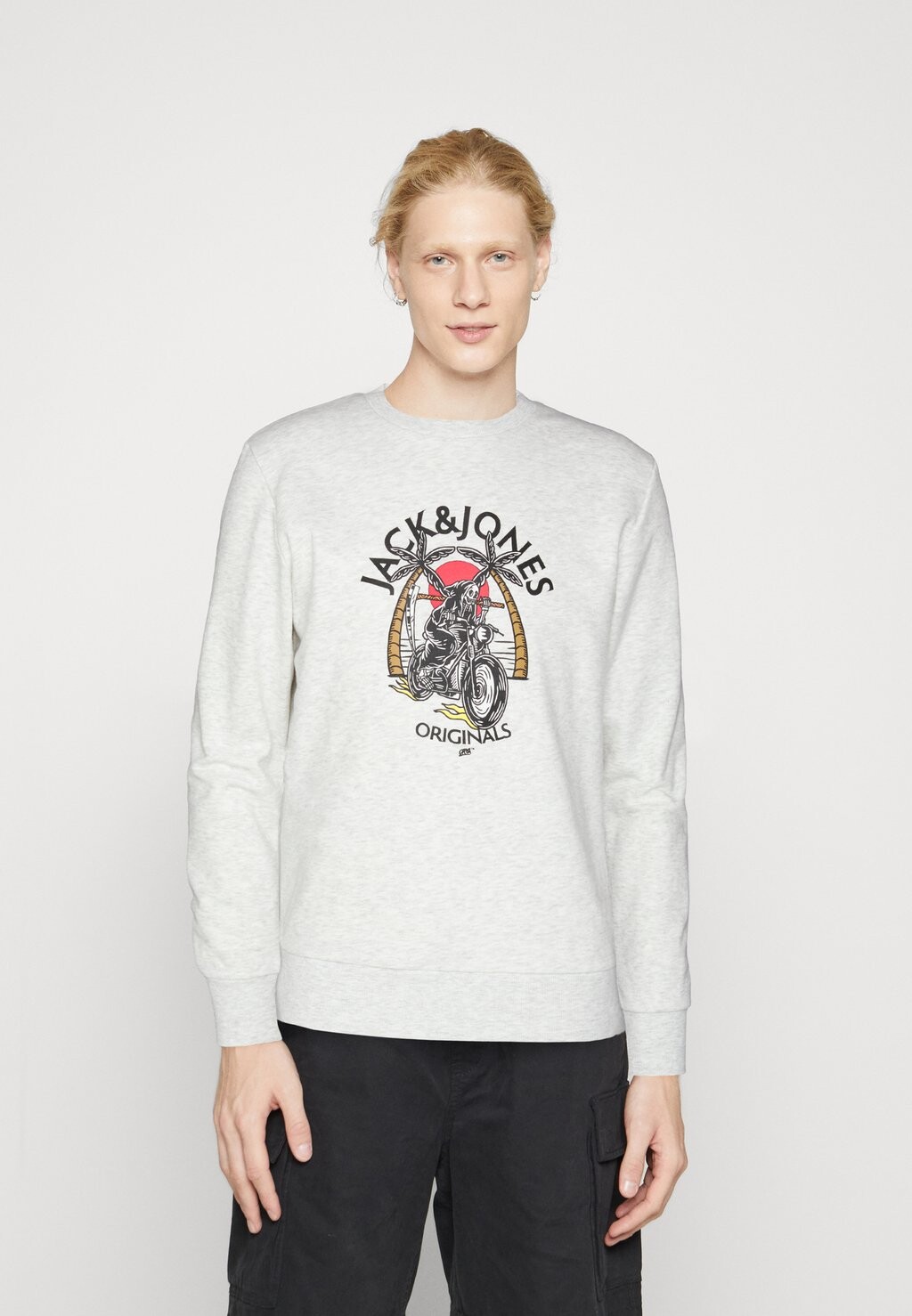 

Толстовка JORBONEY Jack & Jones, белый меланж