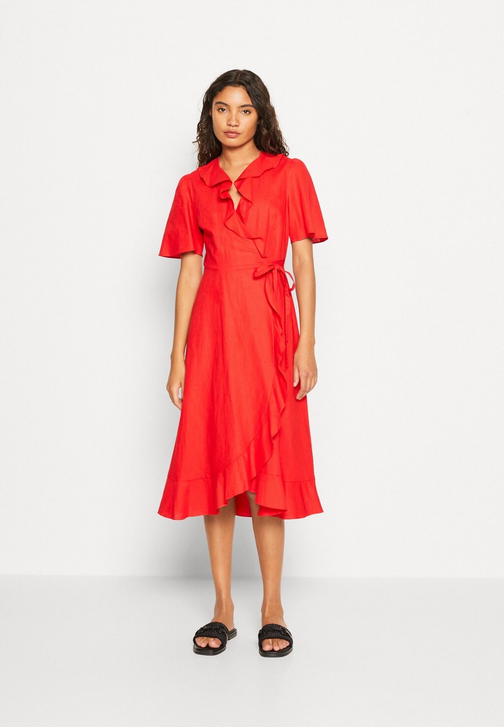 

Летнее платье Marks & Spencer, красный