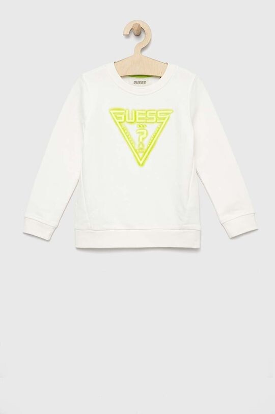 

Детская хлопковая толстовка Guess, белый