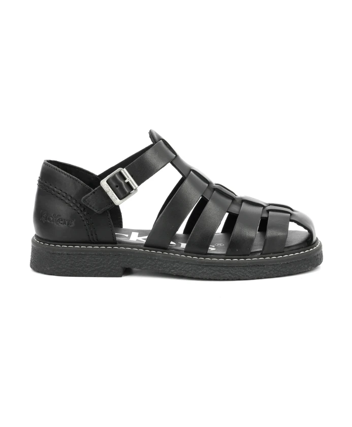 

Удобные кожаные сандалии Kickers, черный