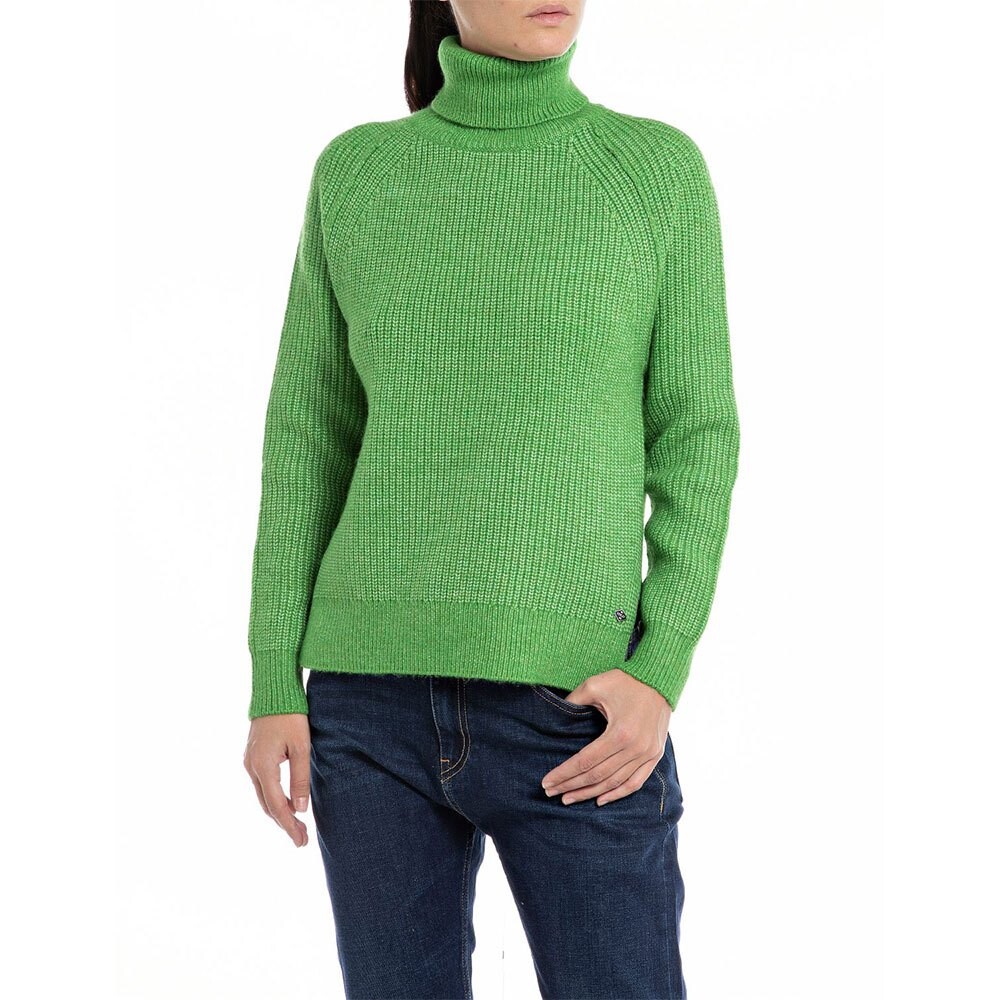 

Свитер Replay DK3553.000.G23274 High Neck, зеленый